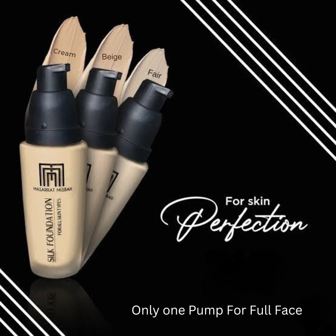 Buy MM Silk Foundation & Get Beauty blender FREE
