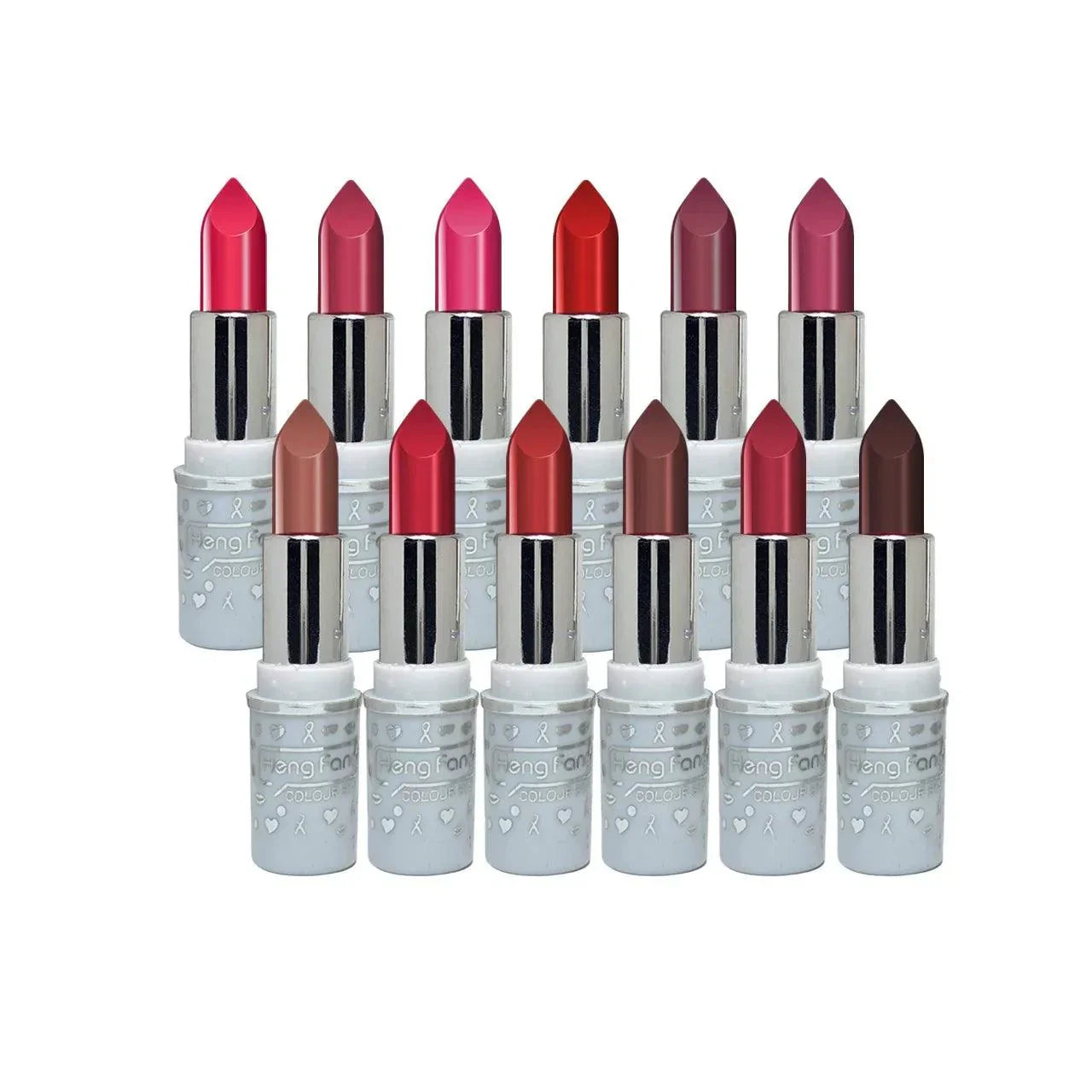 12 Pcs Heng Fang Matte Lipsticks